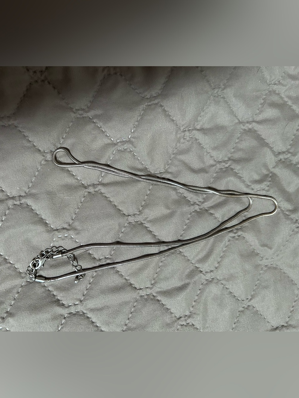 Silver Snake Chain Necklace for Women
